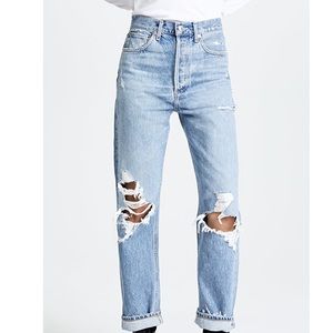 Agolde 90’s loose fit denim in Fall out